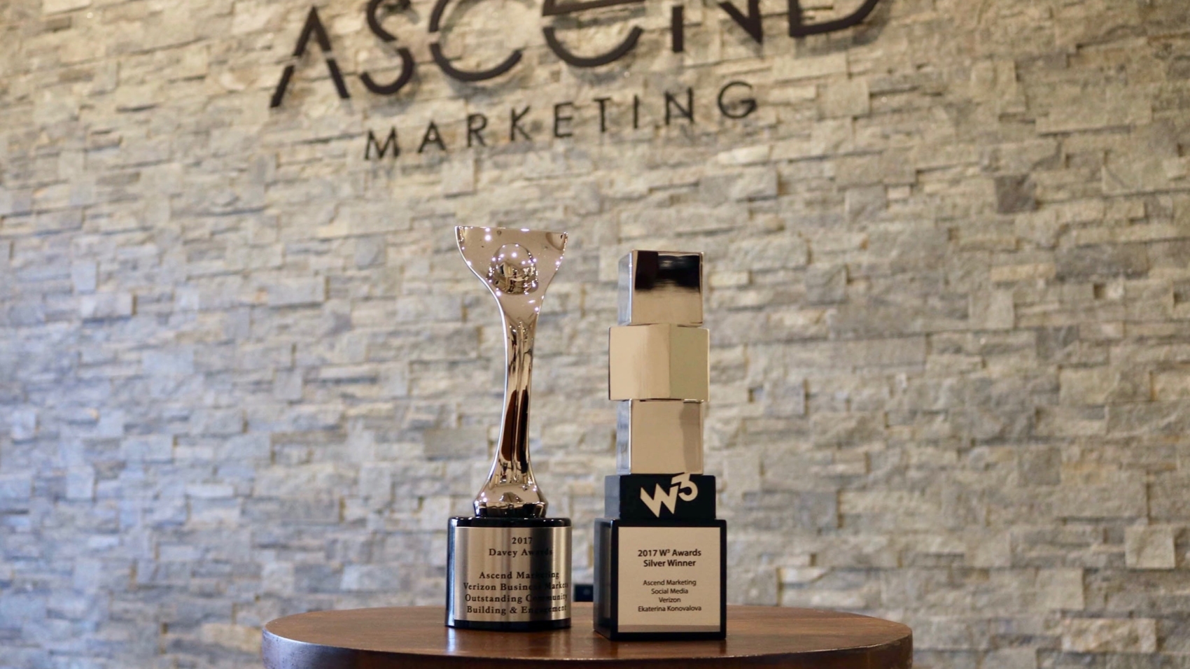 Ascend Marketing wins W3 and davey awards 2017